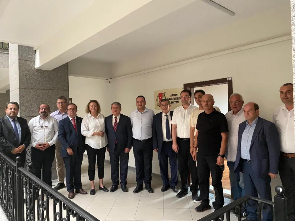 Afyon Basın Cemiyeti’nden Afyon Gazeteciler Cemiyeti’ne Ziyaret