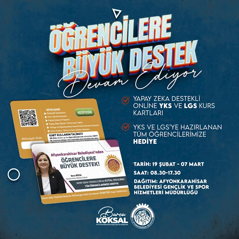 Afyonkarahisar Belediyesi’nden Gençlere Yapay Zeka Destekli Eğitim