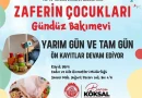 Zaferin Çocukları Gündüz Bakımevi Ön Kayıtları Devam Ediyor