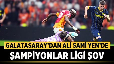 Galatasaray’dan Ali Sami Yen’de Şampiyonlar Ligi Şov: Bodø/Glimt’i 3-1 Mağlup Etti
