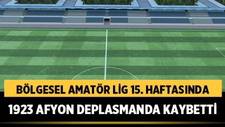 1923 Afyon deplasmanda kaybetti