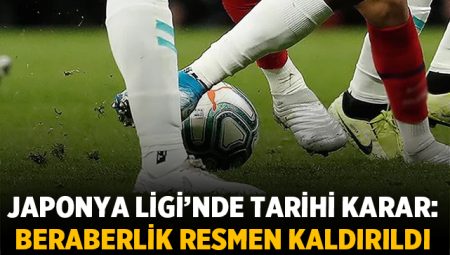 Japonya Ligi’nde tarihi karar: Beraberlik Resmen Kaldırıldı