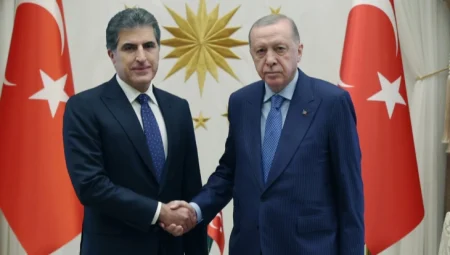 Cumhurbaşkanı Erdoğan, Barzani ile bir araya geldi