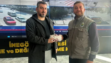 İnegöl Belediyesi personelinden örnek davranış