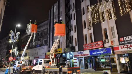 Kayseri sokaklarına LED’li düzenleme