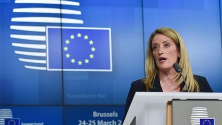 Metsola, Romanya Temsilciler Meclisi Başkanı Grindeanu ile buluştu