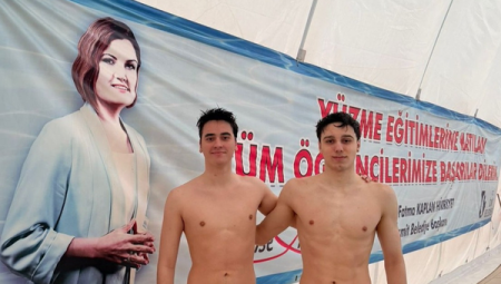 Milli yüzücü Kuzey Tunçelli, olimpiyat hazırlıklarını İzmit’te sürdürüyor
