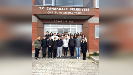 Öğrenciler, Çanakkale Belediyesi İçme Suyu Arıtma Tesisi’ni ziyarette bulundu