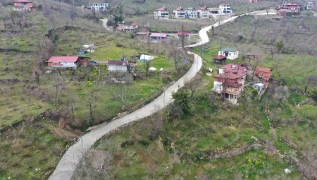 Ordu Fatsa’da beton yol konforu Bucaklı’ya ulaştı