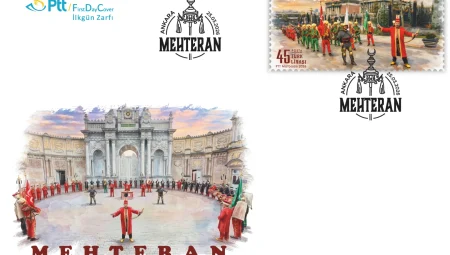 PTT’den ‘mehteran’ temalı ilkgün zarfı