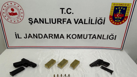 Şanlıurfa’da “Yasa Dışı ve Ruhsatsız Silahlanmayla Mücadele” kapsamında operasyon