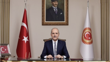 TBMM Başkanı Kurtulmuş Bükreş’te Türk toplumu ile toplantı yaptı