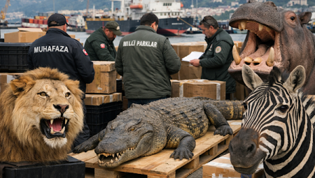 Trabzon Limanı’nda yaban hayatı kaçakçılığı operasyonu