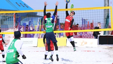 Uludağ’da kar voleybolu şöleni artık hayata geçiyor