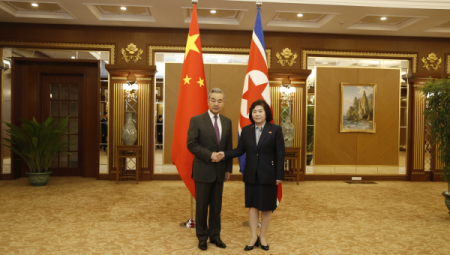 Çin ve Kuzey Kore dışişleri bakanları bir araya geldi