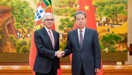 Çin ve Portekiz meclis başkanları bir araya geldi