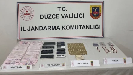 Düzce’de carpici gelisme: sahte altın dolandırıcılığı: 4 gözaltı