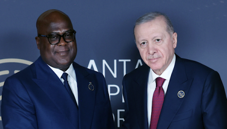 Erdoğan, Kongo Demokratik Cumhuriyeti Cumhurbaşkanı Tshisekedi ile müzakere etti