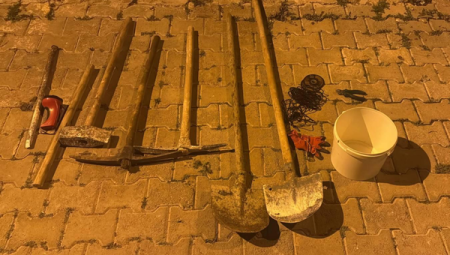 Harran’da izinsiz kazı yapan 5 şüpheli yakalandı