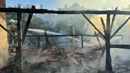 İzmir’de itfaiyenin süratli müdahalesi faciayı önledi