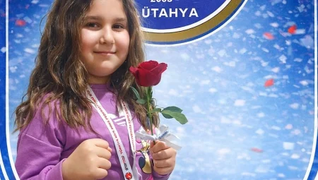 Minik sporcu İdil Çakır’dan Türkiye ikinciliği