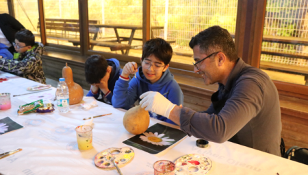 Öğrenciler, su kabağı boyama atölyesine ve sera gezisine iştirakte bulundu