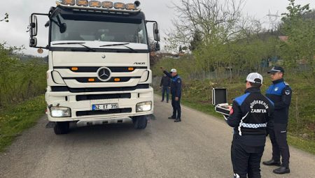 Ordu’da ağır tonajlı araçlara yönelik denetimler yoğunlaştırıldı
