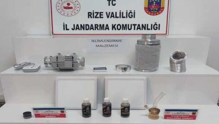 Rize’de uyuşturucu operasyonu