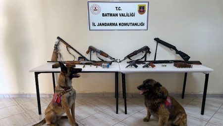 Sason’da silah ve mühimmat operasyonu