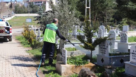 Siirt’te mezarlıklarda bahar temizliği çalışmaları başlatıldı