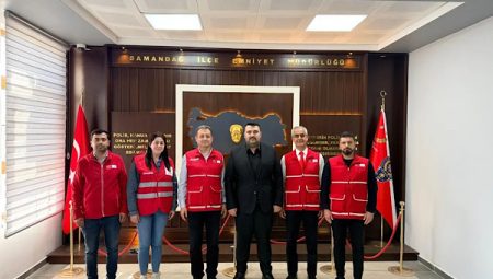 ​Türk Kızılay Hatay heyeti, Samandağ İlçe Emniyet Müdürü Nacioğlu’nu gitti