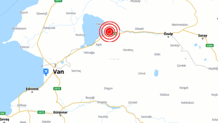 Van’da 5.1 büyüklüğünde deprem