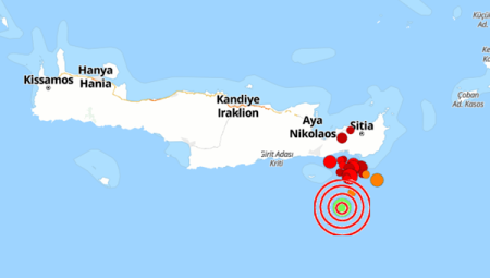 Yunanistan’da 4.7 büyüklüğünde deprem
