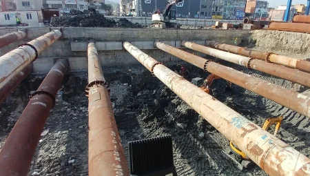 Halkapınar yeraltı araç depolama tesisi şekilleniyor