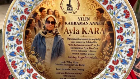 Kahraman öğretmen Ayla Kara’ya ‘yılın annesi’ ödülü