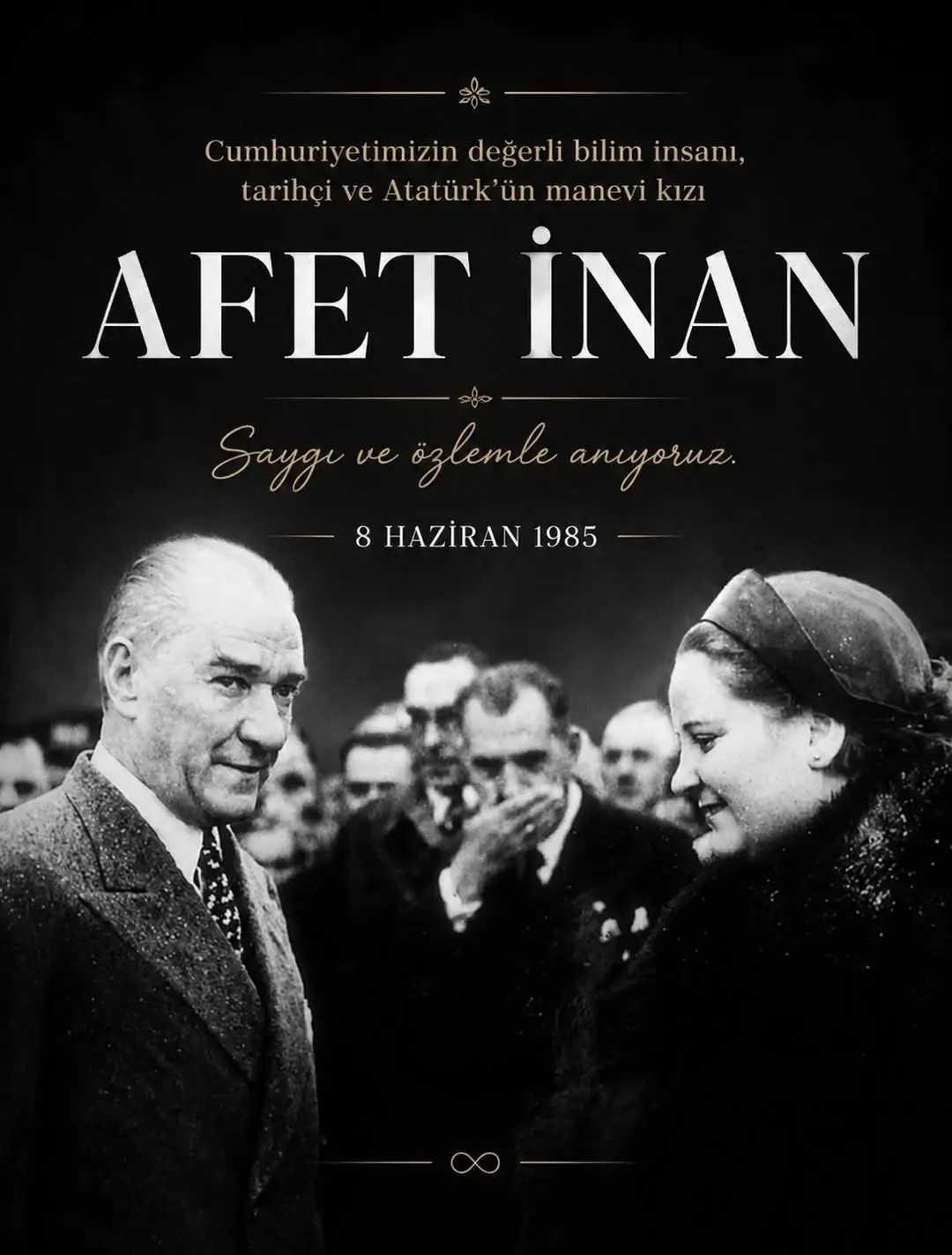 Afet İnan Katkılarıyla ve Saygıyla Anılıyor