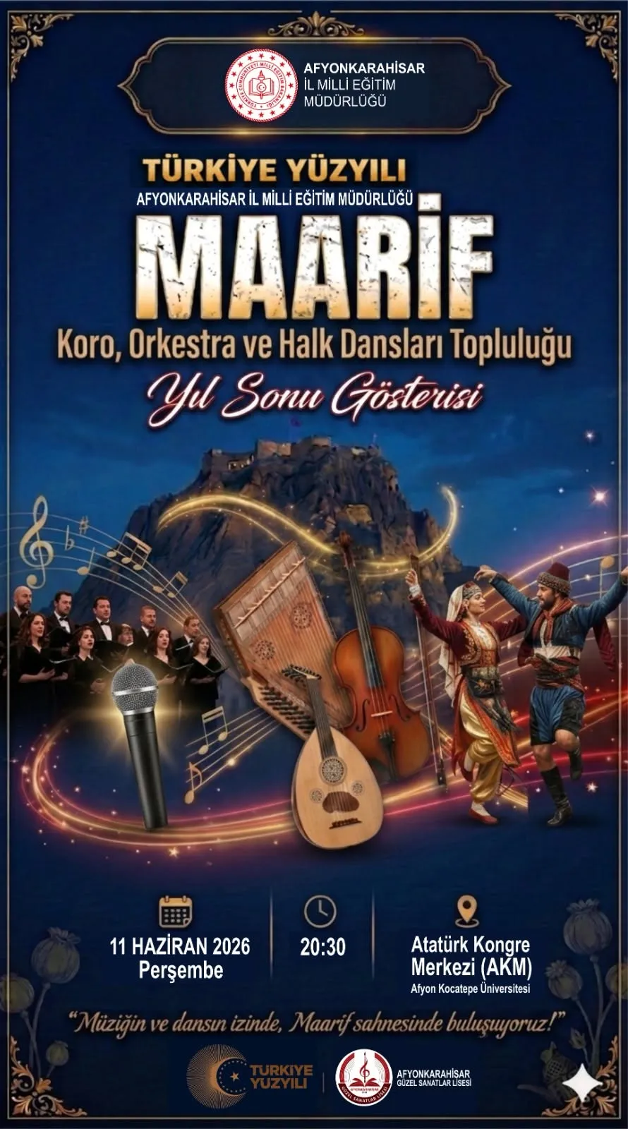 Afyonkarahisar’da Yıl Sonu Gösterisine Tüm Vatandaşlar Davet Edildi