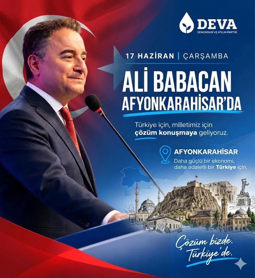 Ali Babacan Afyonkarahisar’a Geliyor