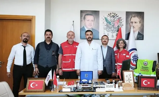 Başhekim Doç. Dr. Aydın Balcı Kızılay Heyetini Ağırladı