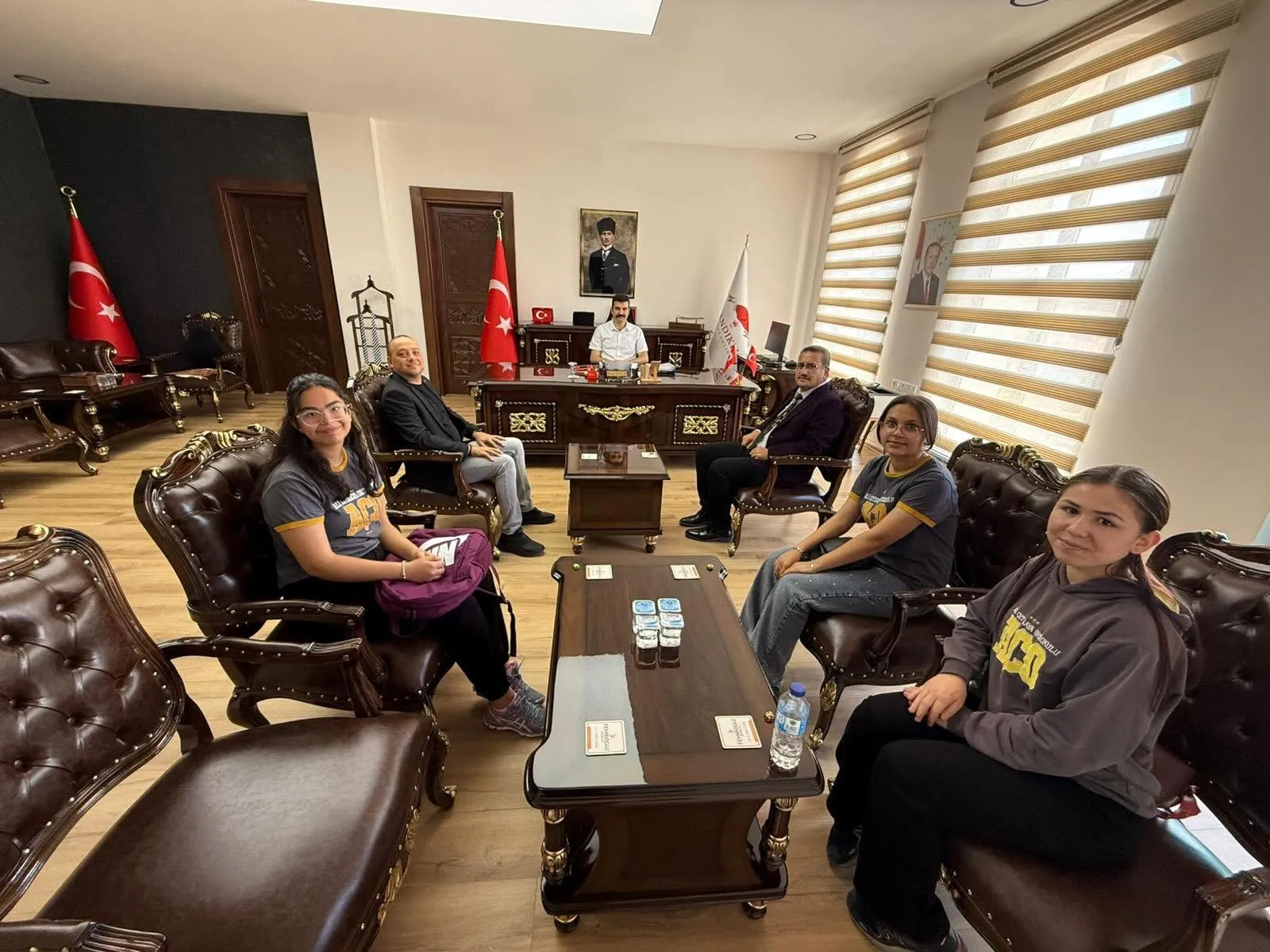 Finalist Öğrencilerden Kaymakam Selçuk Yosunkaya’ya Ziyaret