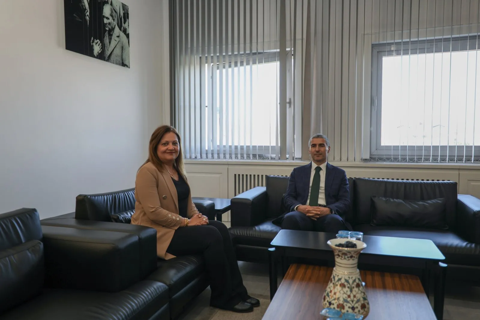 Vali Dr. Naci Aktaş’tan Belediye Başkanı Burcu Köksal’a Ziyaret