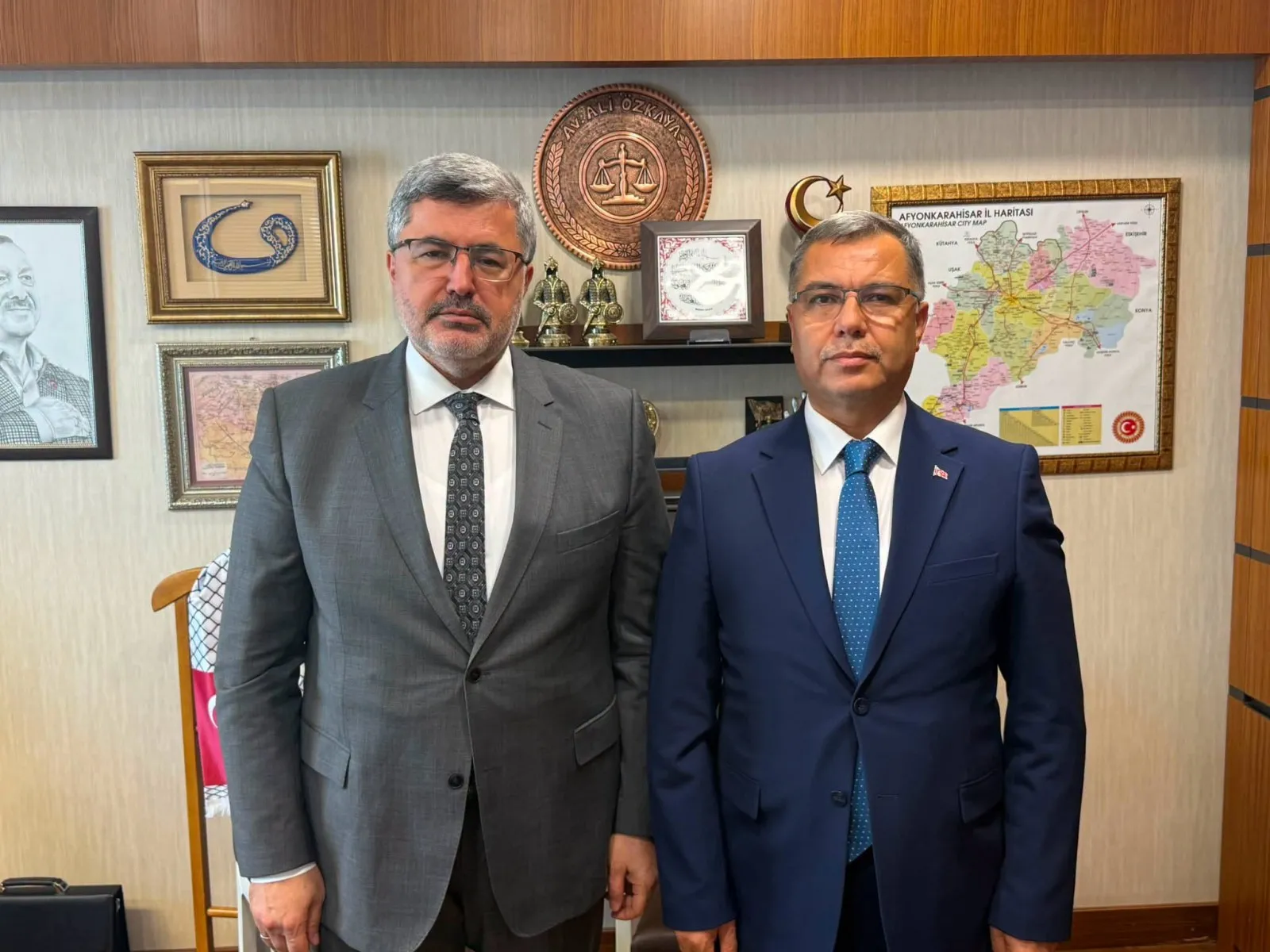 Özkaya ve Yurdunuseven, Yeni Milli Eğitim Müdürü İle Görüştüler