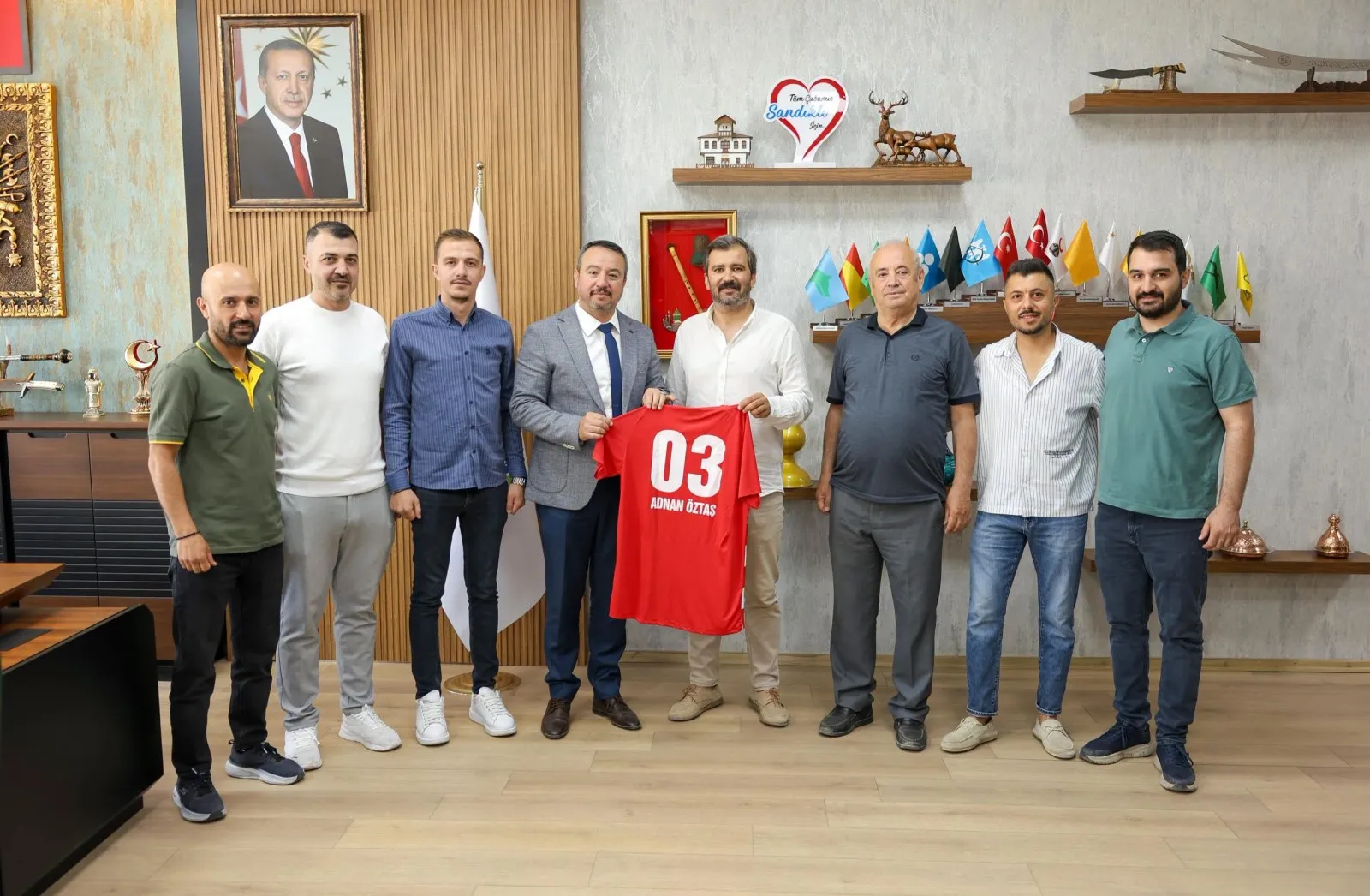 Sandıklıspordan Başkan Öztaş’a Ziyaret